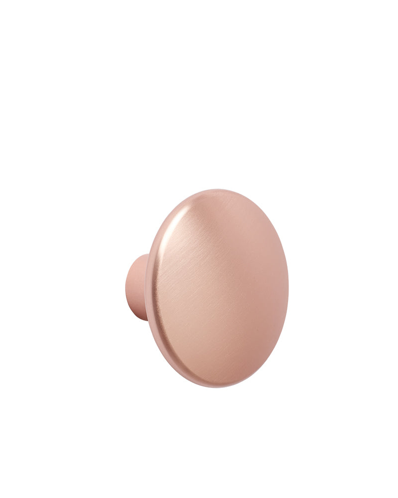 Dots - Patère en métal rose clair - ø5