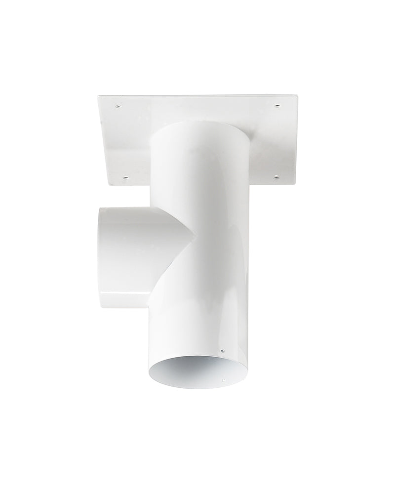 White ceiling mount for extraction arm