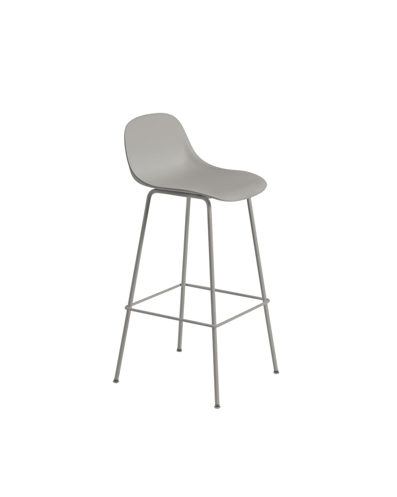 Fiber - Gray bar stool