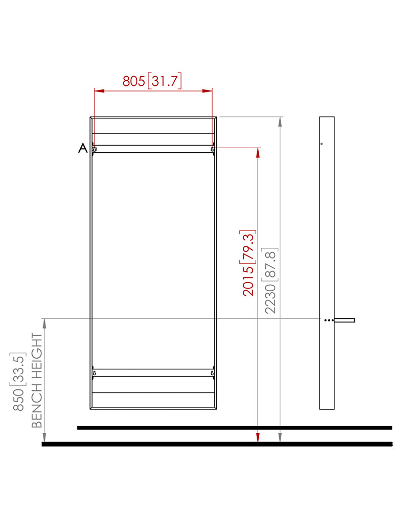 Casa - Hairdressing mirror in ash wood