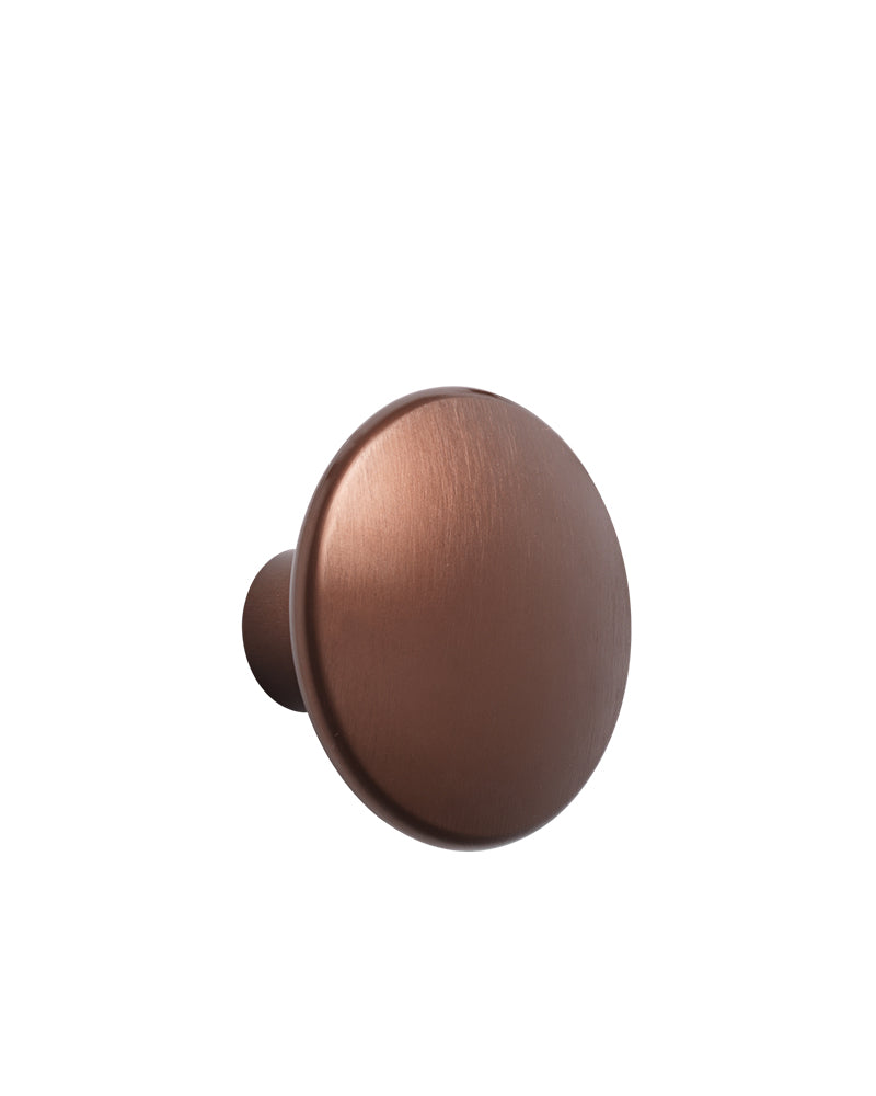 Dots - Hook in umber metal - ø5