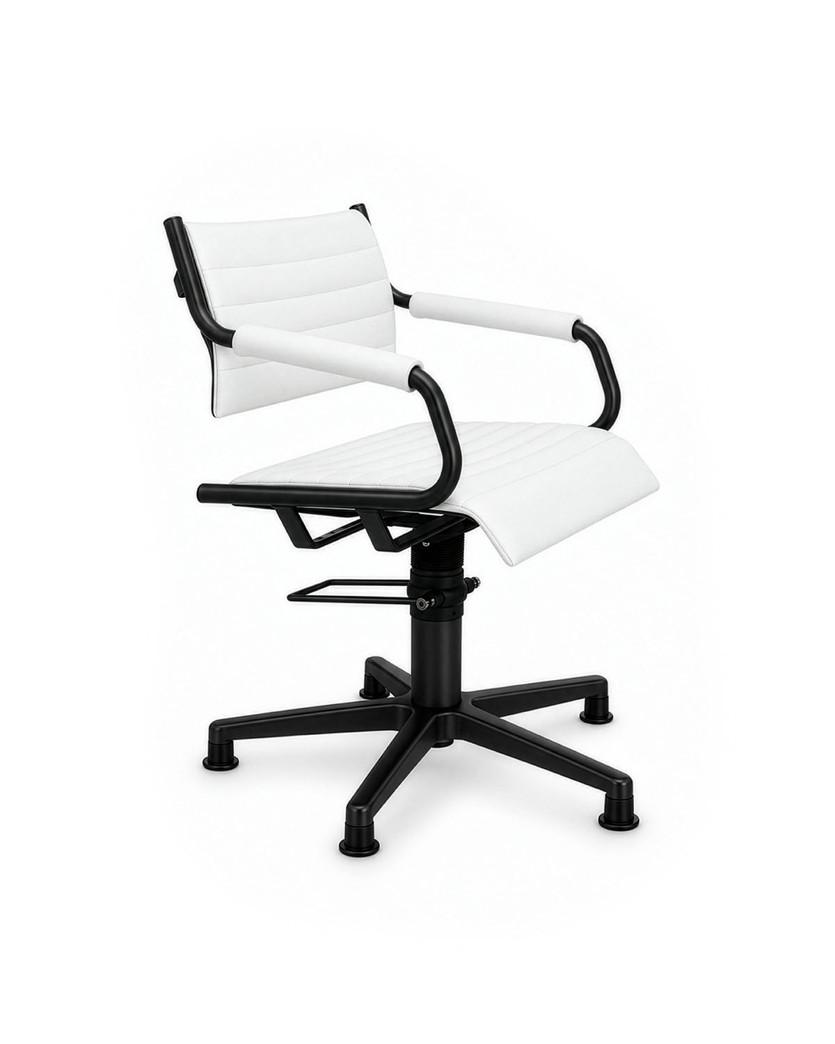 Greiner 59 - fauteuil de coupe blanc avec base étoile noire