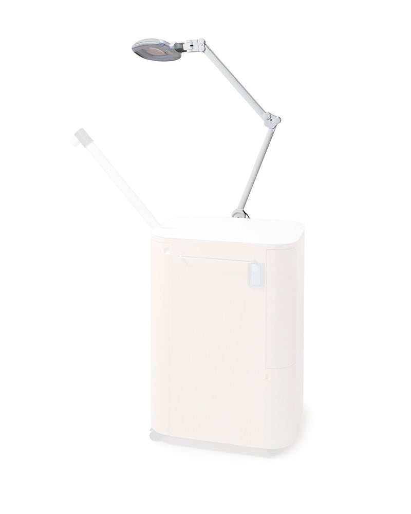 LED magnifying lamp with clamp