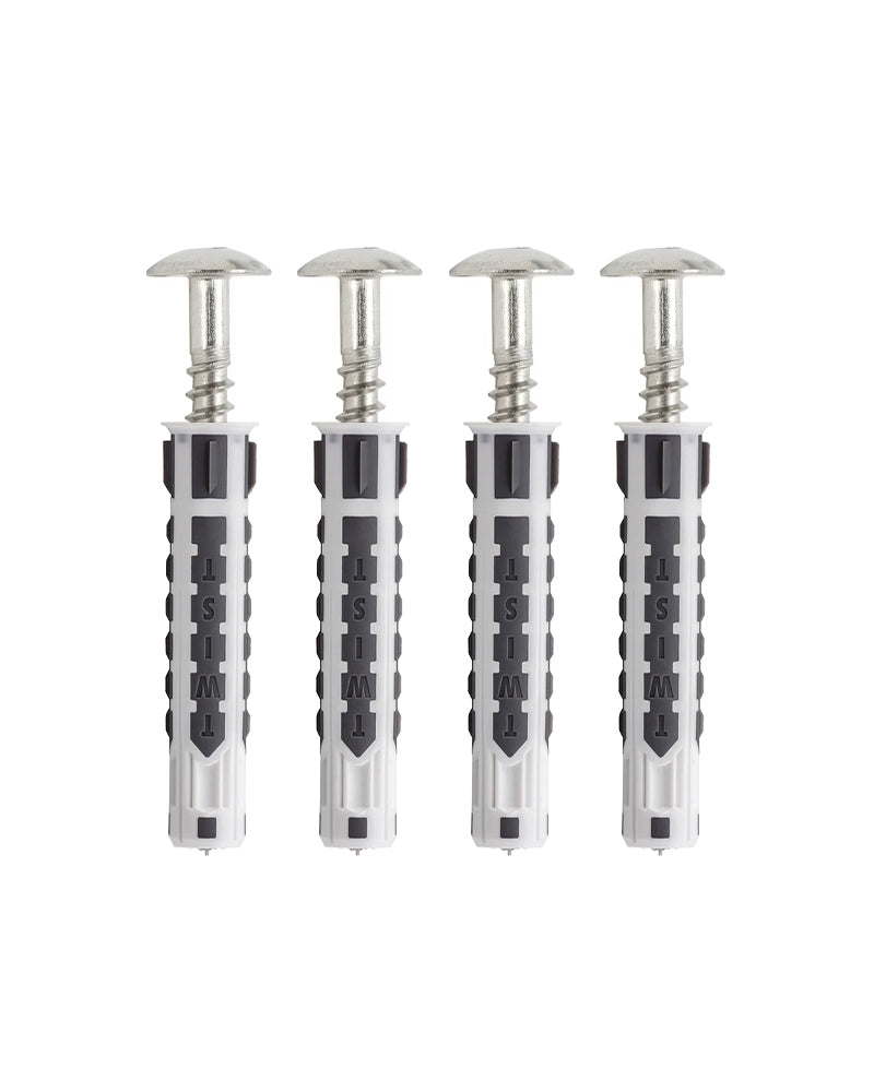 Metal screws + rawlplugs 4 pcs.