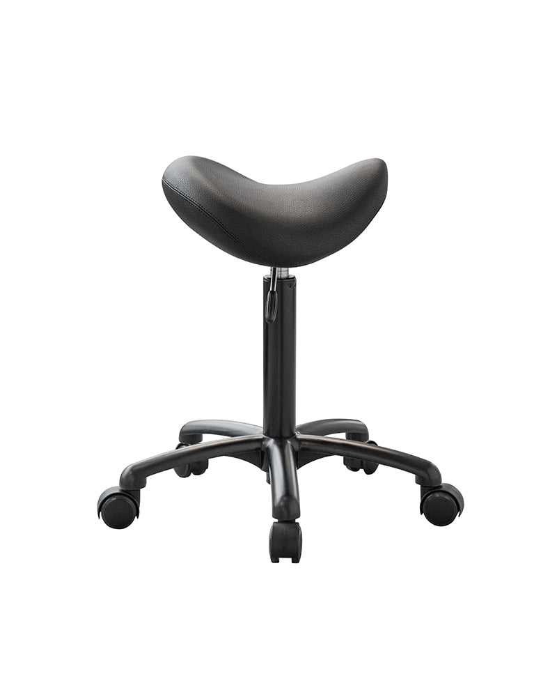 Stella saddle stool black