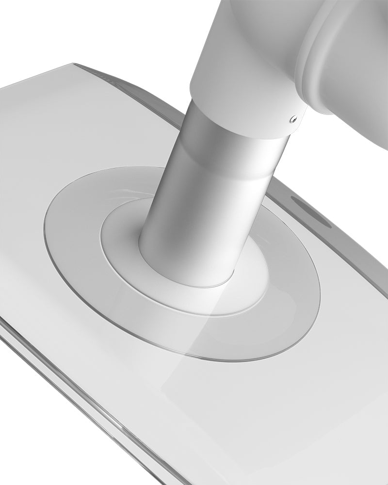 White extraction arm - Point extraction for wall