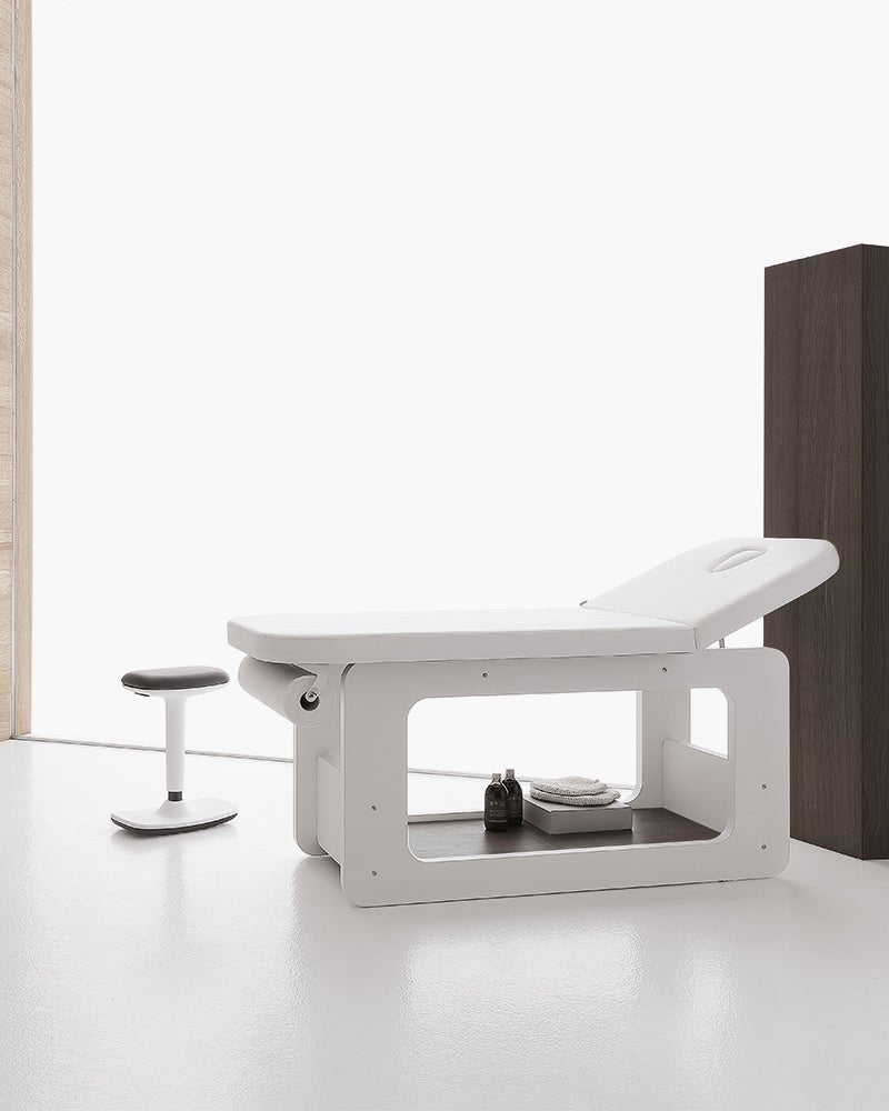 Creo - White tile - Dark wood pattern - Without heat