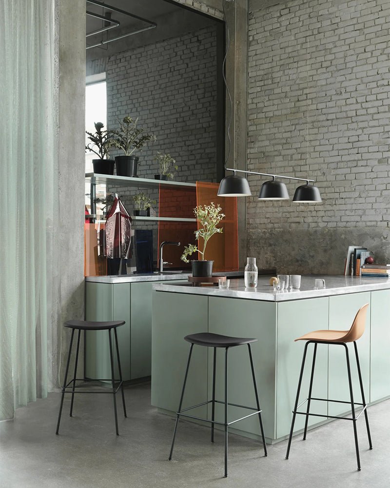 Fiber - Tabouret de bar gris
