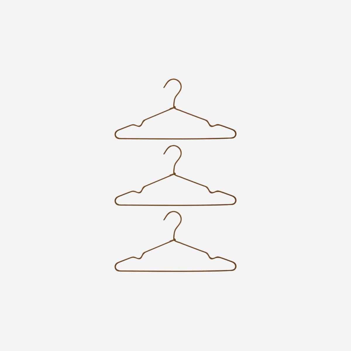 Tøjbøjler 3stk. stof House Doctor Just Add People