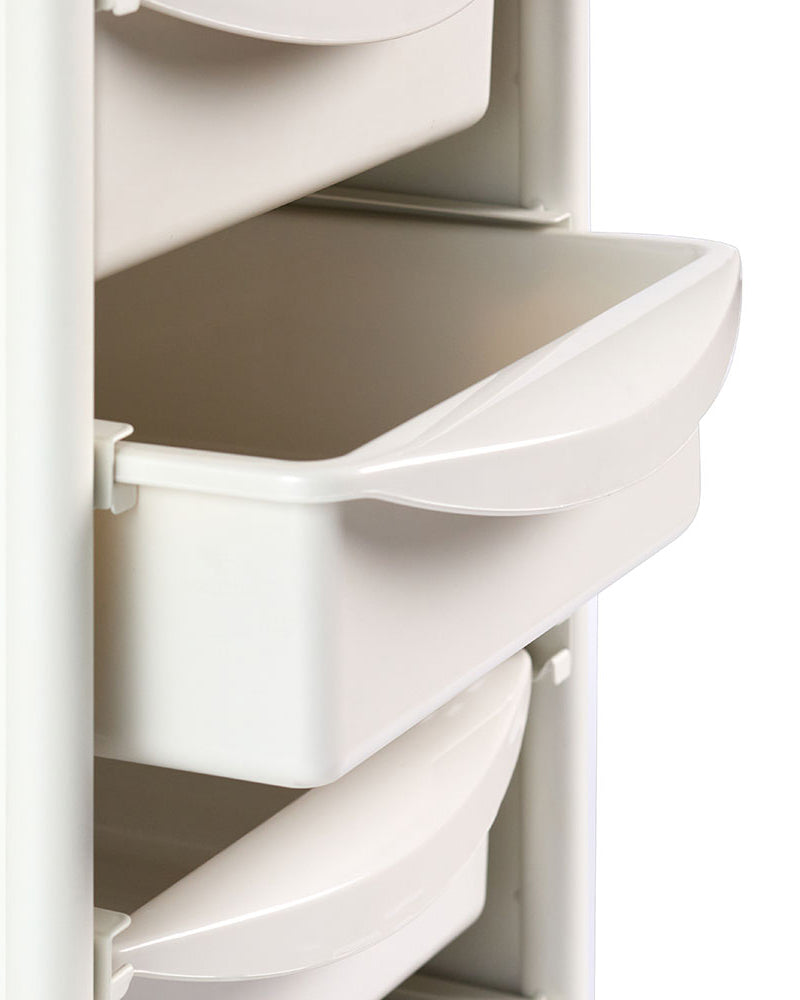 Workshop Deluxe 5 - White trolley - 5 spacious drawers